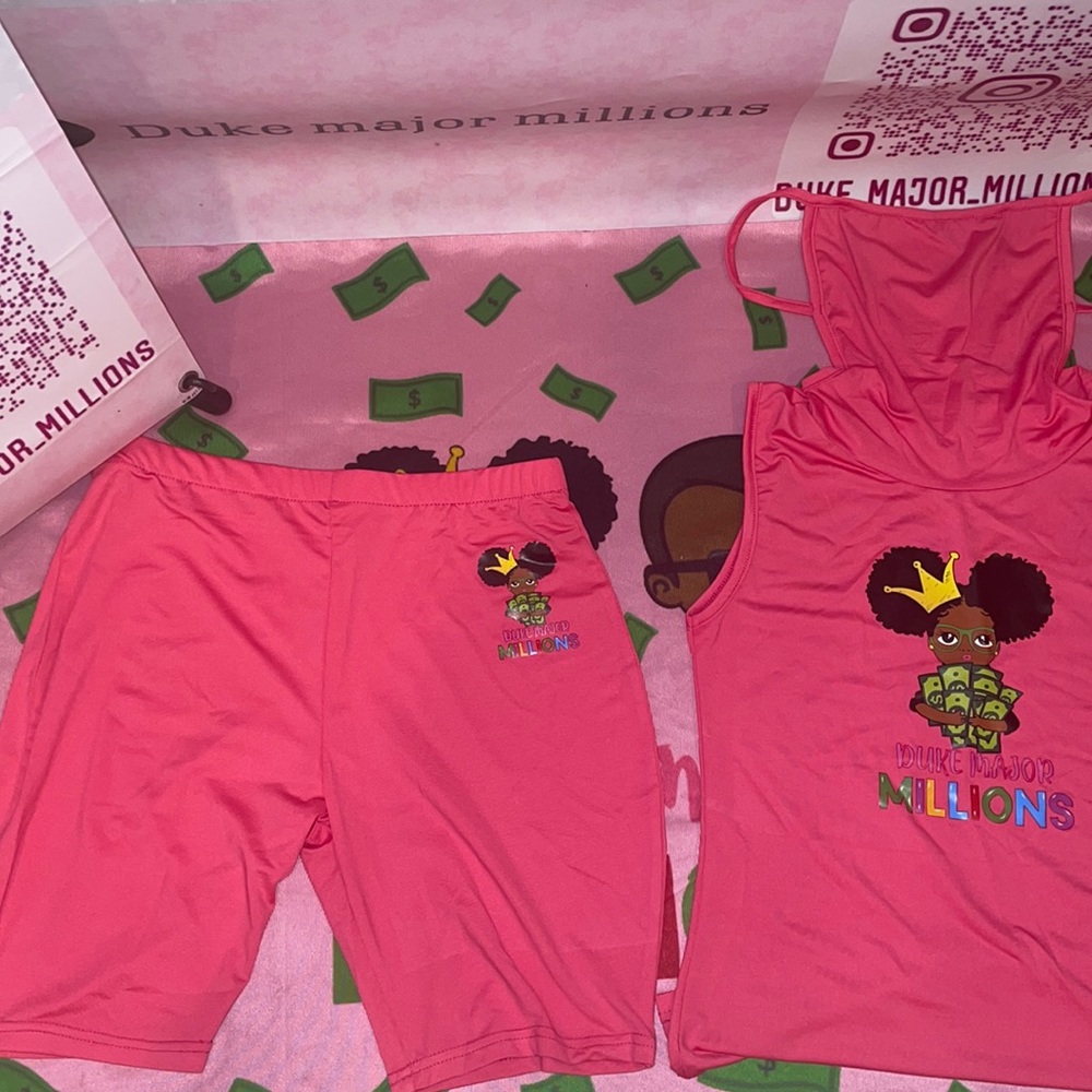 Duke major millions women 2pc set with attached mask